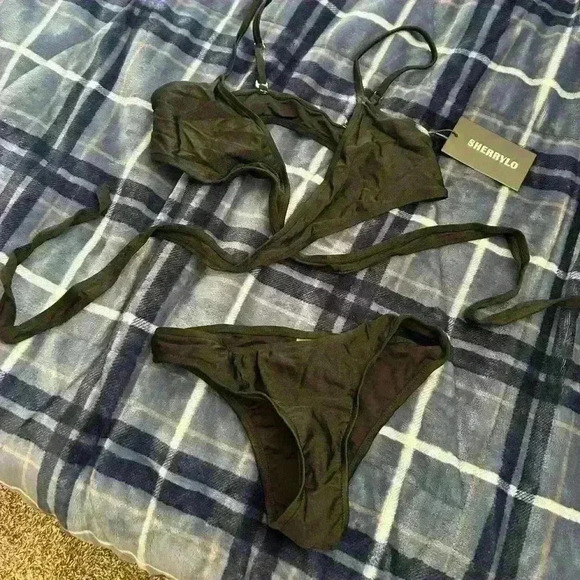 Woman’s black Sherrylo bikini set. Size small. - Picture 1 of 4